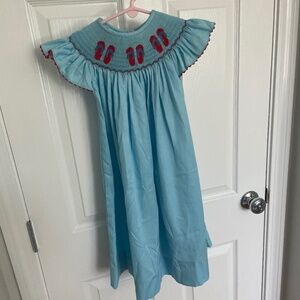 Girls Blue Summer Dress
